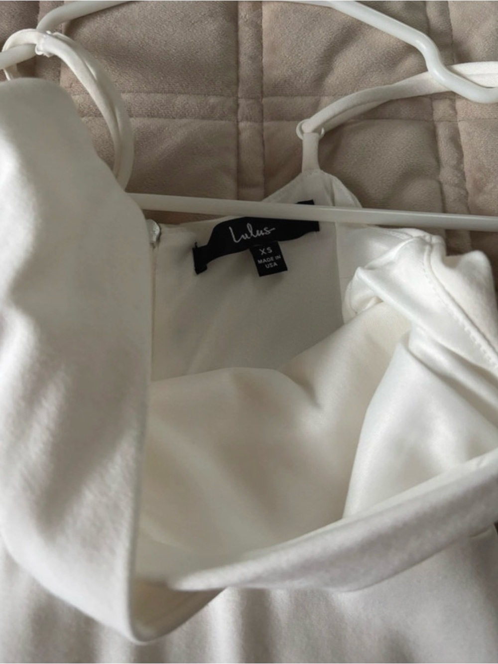 Lulus White Ruffle Hem Dress - Picture 5 of 6
